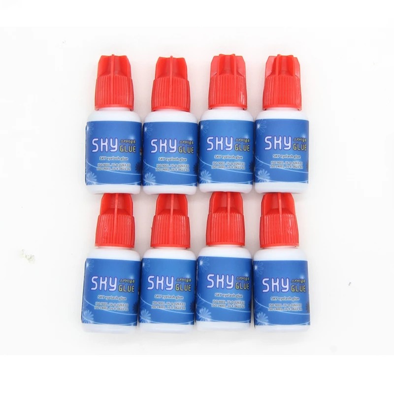 1pc 5g South Korea Sky Black Glue Glue 0.5s Faster Dry Time Stronger Eyelash Extension Glue for Extension Lashes Red Cover