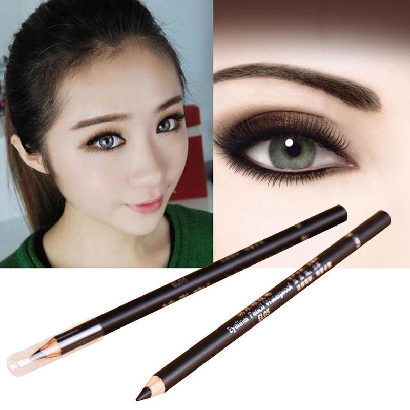 1pc Black Long Lasting Eye Liner Pen Waterproof Eyeliner Smudge-proof Cosmetics Beauty Makeup Tool No Blooming Eyeliner Pencil