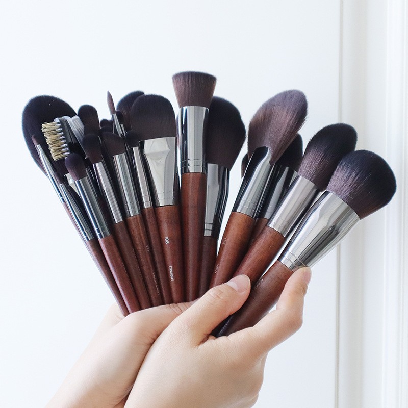 1/2 Makeup Brushes Cosmetic Powder Foundation Brush Blush Contour Eye Shadow Eyebrow Eyeliner Eyelash Blending Beauty Tools