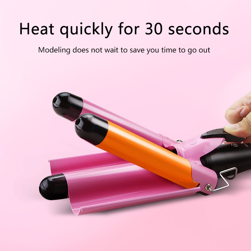 Hair Curling Iron Ceramic Professional Triple Barrel Hair Curler Egg Roll Hair Styling Tools Hairstylist Stick Curler