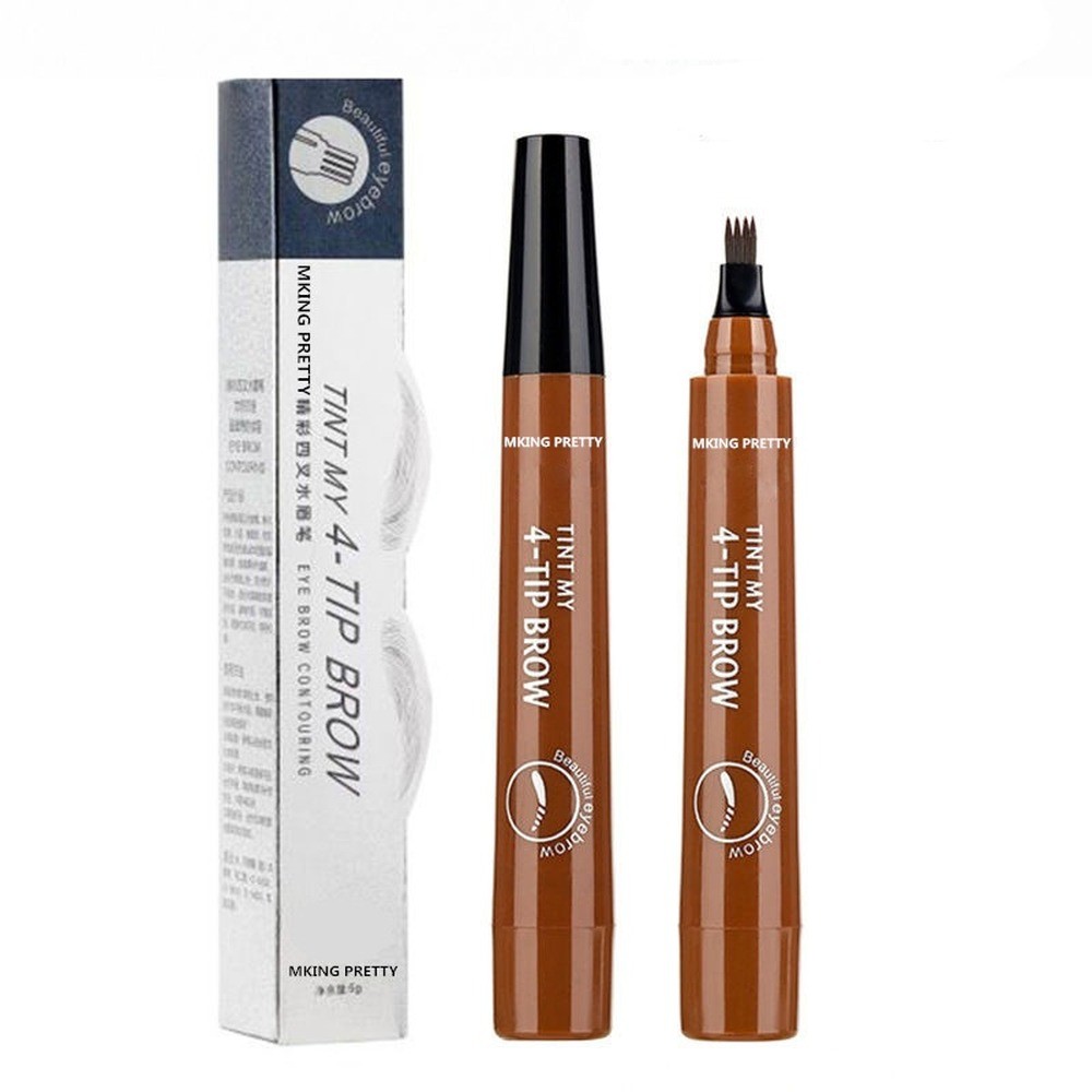 Microblading Eyebrow Pen Waterproof Fork Tip Eyebrow Tattoo Pen Long Lasting Professional Fine Sketch Liquid Eye Brow Pencil