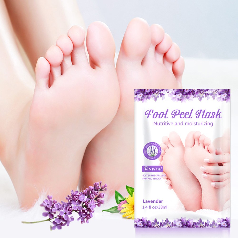 Feet Exfoliating Foot Masks Pedicure Socks Peeling Scrub for Feet Mask Remove Dead Skin Heels Foot Peeling Mask for Feet Spa