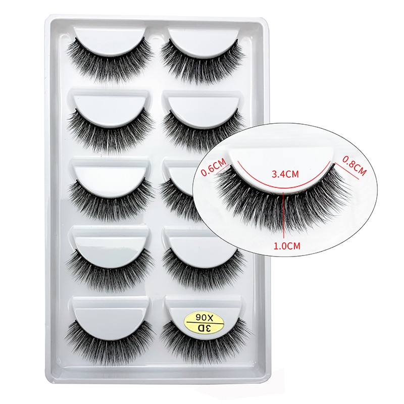 Wholesale Eyelashes 2/5/50 Boxes Faux 3D Mink Lashes Natural Thick False Eyelashes Mink Lashes Soft Lashes Wispy Makeup Cilios New