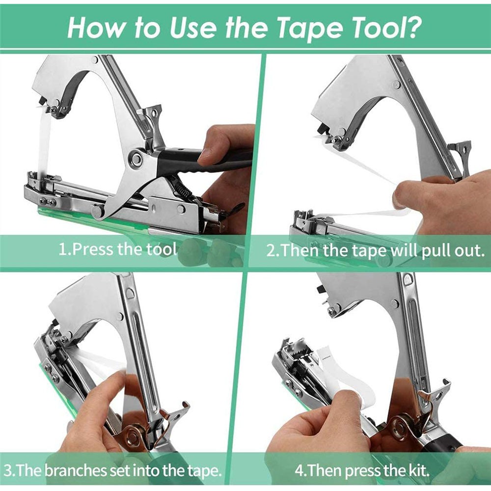 ماكينة ربط النباتات tapner مع المواد الغذائية فرع النبات شرائط اليد ماكينة تجليد الزراعة الفاكهة زهرة الطماطم الكرمة أداة حزم وتربيط