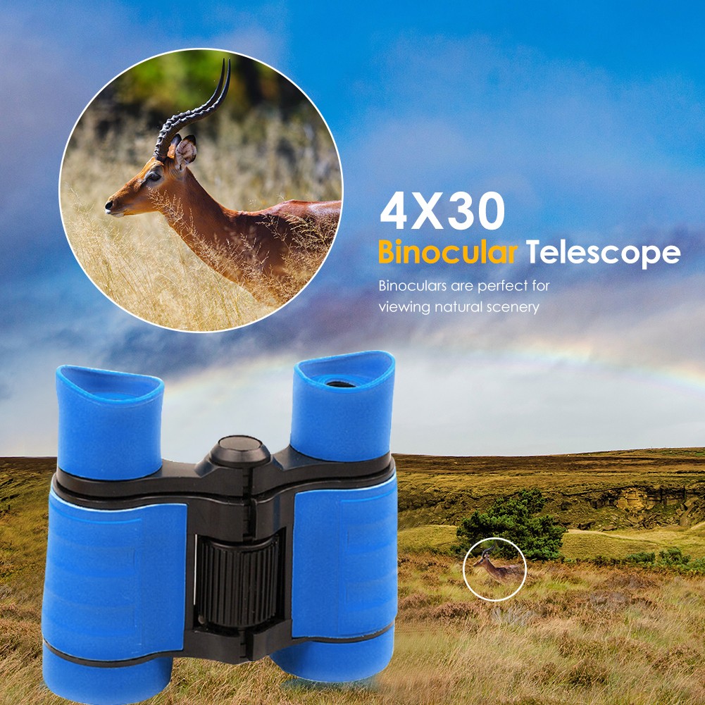 4X30mm Powerful Binoculars Outdoor Children Educational Learning Optics Telescope Kids Binocular Scope Folding Optics Telescope