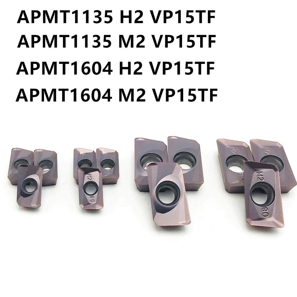 APMT1604 APMT1135 PDER M2 H2 VP15TF, كربيد ، إدراج القاطع ، APMT 1135 APMT 1604 نهاية قاطعة المطحنة CNC