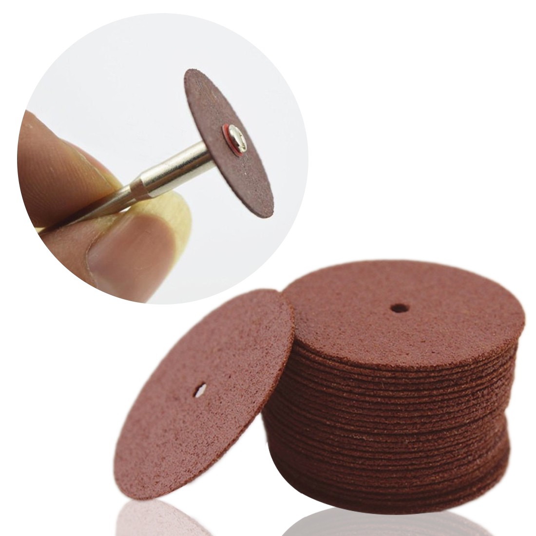 36pcs Dremel Accessories 24mm Abrasive Disc Cutting Discs Reinforced Cutting Grinding Wheels Rotary Blade Disc Tool