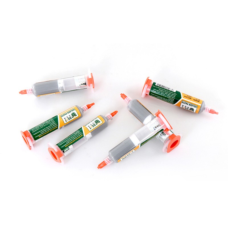 38g BGA Tin Soldering Paste Lead 10cc Syringe Liquid Flux Soldering Tool Medium Temperature Melting Point 183C Tin Soldering Paste