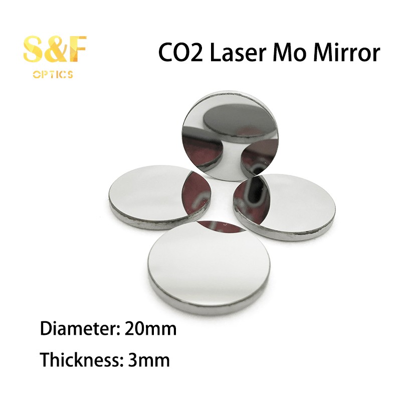 Laser Mo Mirror Dia 20 Thickness 3mm Reflective Mirror for CO2 Laser Cutting Mmachine Engraving Machine