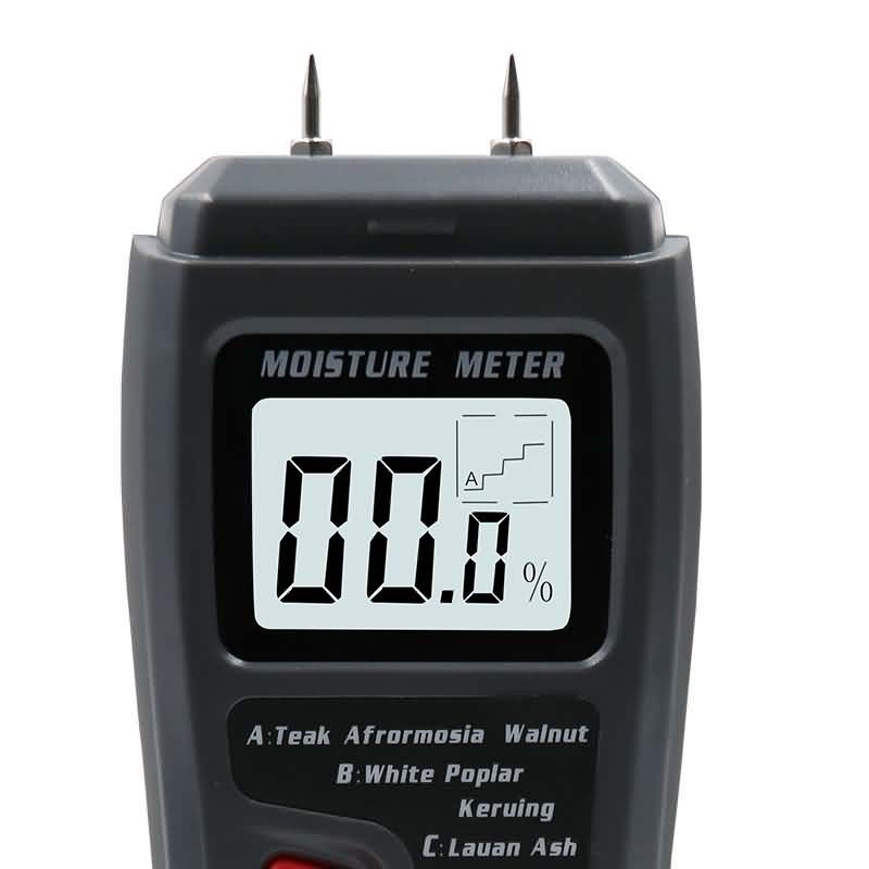 EMT01 Digital Wood Moisture Meter 2 Pins 0-99.9% Wood Moisture Tester Wood Moisture Detector With Large LCD Display