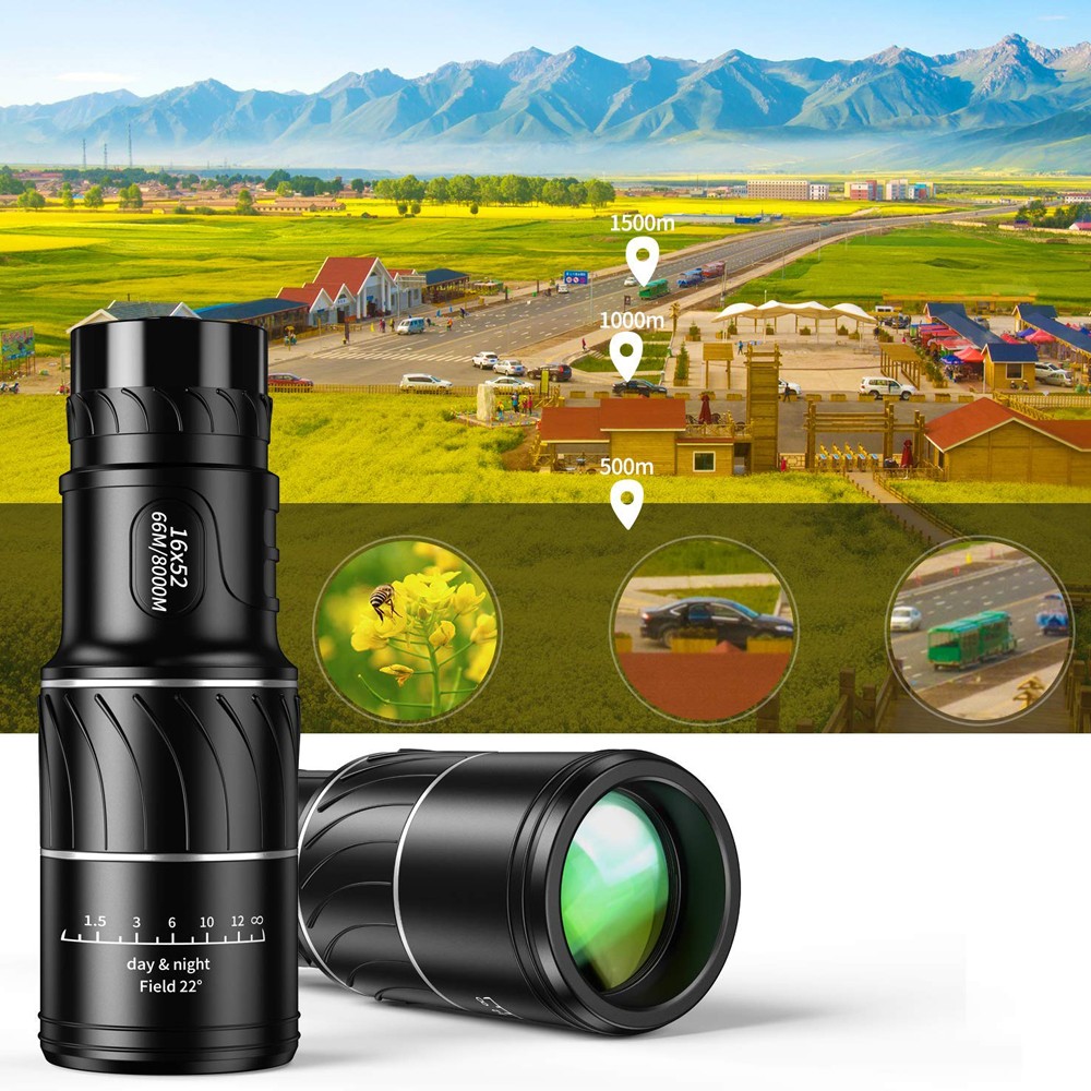 APEXEL Powerful 16x52 Binoculars Zoom Binoculars Dual Focal Range Prism Compact Monocular For Hunting Camping Equipment