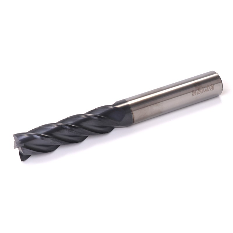 Endmill Cutting HRC50 4 Flute 4mm 5mm 6mm 8mm 12mm Metal Alloy Carbide Milling Tungsten Steel Milling Cutter End Mill Tools