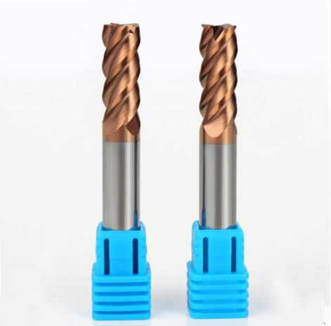 HRC68 Solid Carbide End Mills 4 Flute Tungsten Steel Coating DLC ​​Milling Notch Profiling Face Milling Cutter for SUS Die Steel