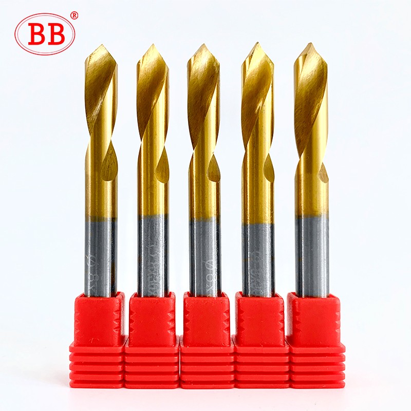 BB HSS & Carbide 60 90 120 Degree NC Spot Drill Stub Start Position Center Bit Setting Manual Pilot Hole Chamfering Machine Tool