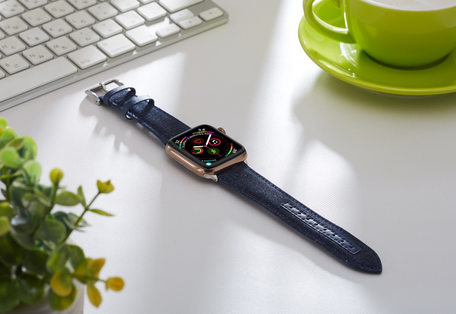 Fashion Denim Bands for Apple Watch Series 6 5 4 3 2 SE 40 44mm Strap for Iwatch 38 42mm Buckle Leather Watches