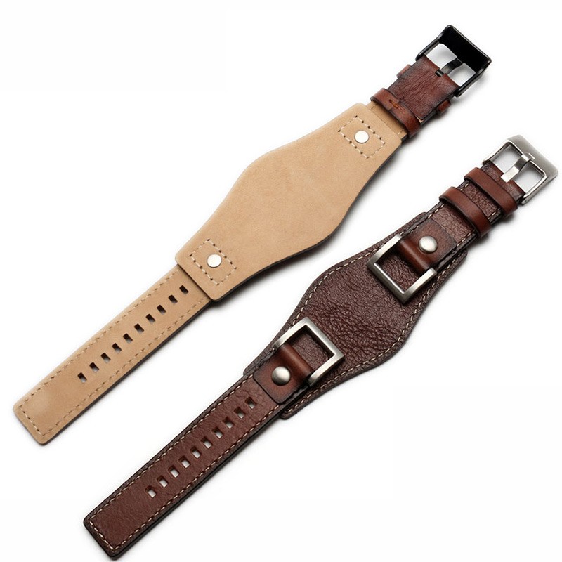 For Fossil JR1157 watchband genuine leather 24mm men watch strap high quality leather bracelet retro style