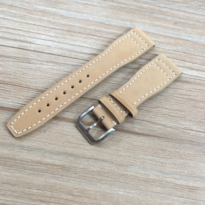 20mm 21mm 22mm Brown Black Men Watchband For IWC Pilot Mark Eighteen IW327004 IW377714 Watch Strap Calfskin Genuine Leather Bracelet