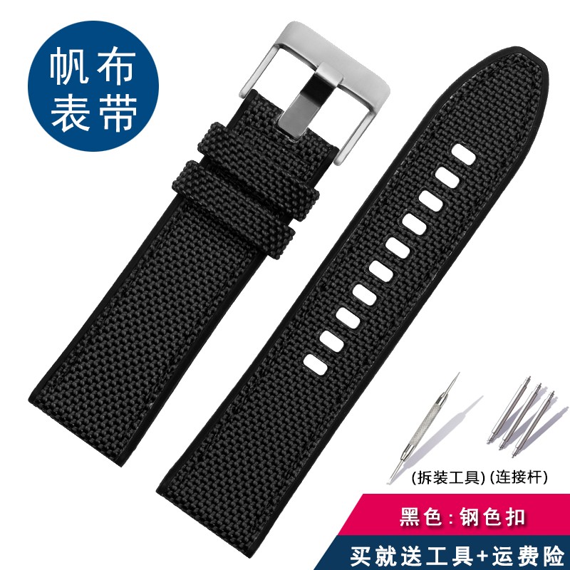 For Diesel Dz4500 Dz4506 DZ7420 DZ4318 Canvas Silicone Watch Strap Men's Officer Series 24 26 28mm Accessories Nylon Watchband