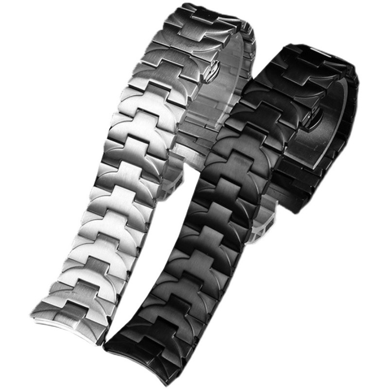 316L Stainless Steel Watch Strap 24mm Watchband for Panerai PAM111 PAM441 Watch Band Curved soild Metal Bracelet for Men