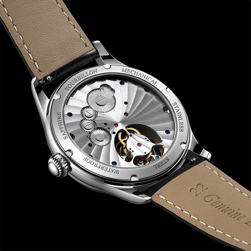 luxury tourbillon skeleton movement mechanical watch men goldstone sapphire aesop manual tourbillon watch for men montre homme