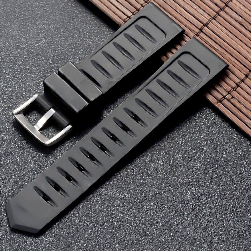 Luxury men's watch strap, silicone rubber, 20mm, 22mm, tag carry strap, Heuer drive timer