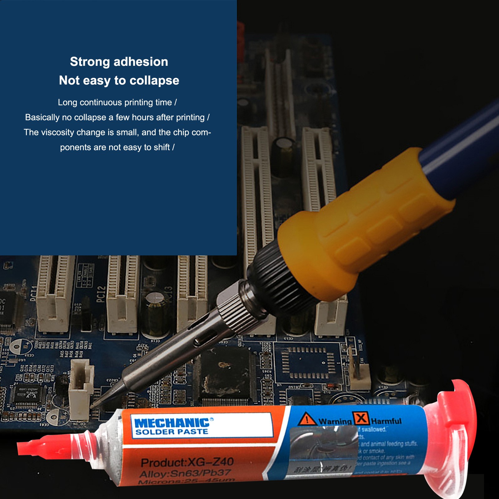 Syringe Soldering Tin Cream XG-Z40 BGA SMD PCB Soldering Paste Flux Sn63/Pb37 Soldering Motherboard Soldering Tool