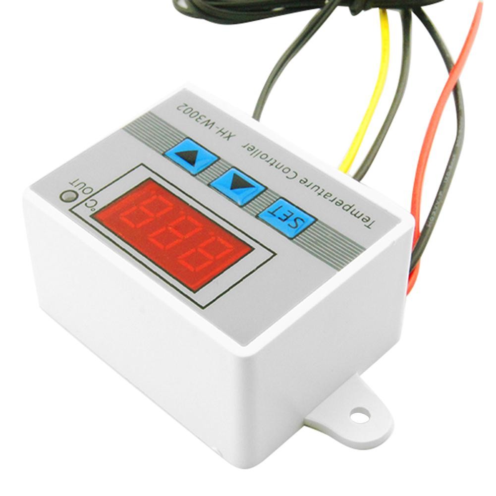 Easily Carry Temperature Controller 10A Thermostat Control W3002 Digital Switch With Probe Sensor Lightweight Instrumentation