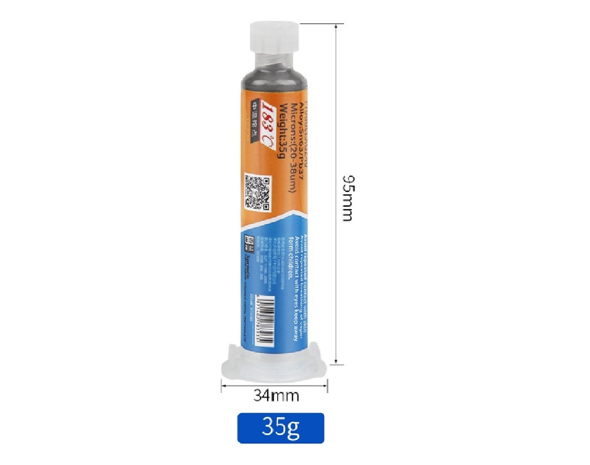 XG-Z40 10CC Sn63/Pb37 القصدير لحام لصق حقنة عالية اللزوجة 183 ℃ لحام الجريان للهاتف المحمول سمد بب رقائق إصلاح