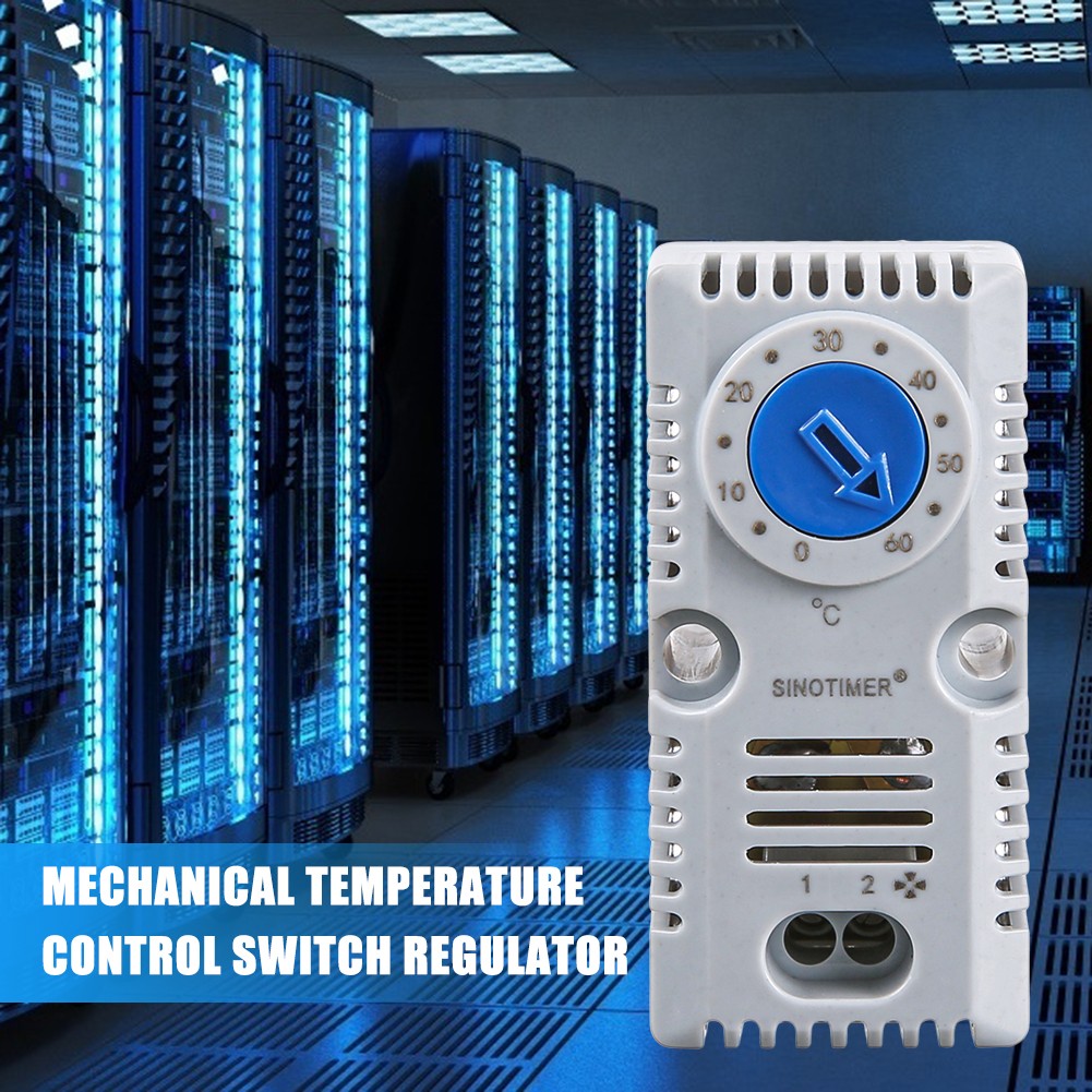 Cabinet thermostat 0-60 degrees temperature controller normally open/closed built-in mechanical thermostat