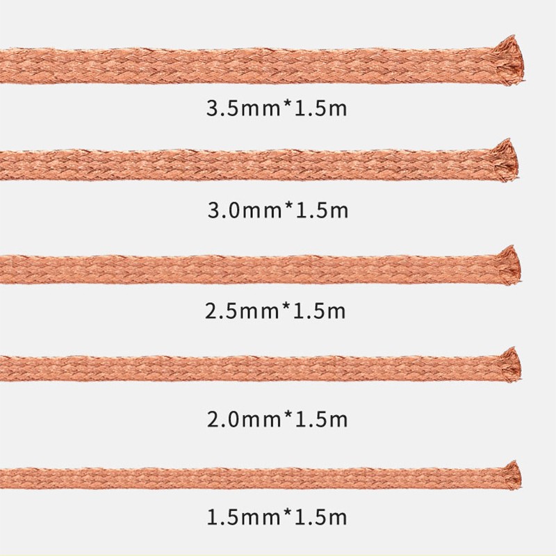 10pcs Mechanical Welding Wire Welding Remover Filament Wire 1.0/1.5/2.0/2.5/3.0/3.5/4.0mm Width 1.5m Length desolding Braid BGA Tool