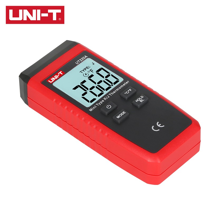 UNI-T UT320A/UT320D Small Contact Type Thermometer Wide Range High Accuracy Drop Proof K/J Thermocouple Probe Selection