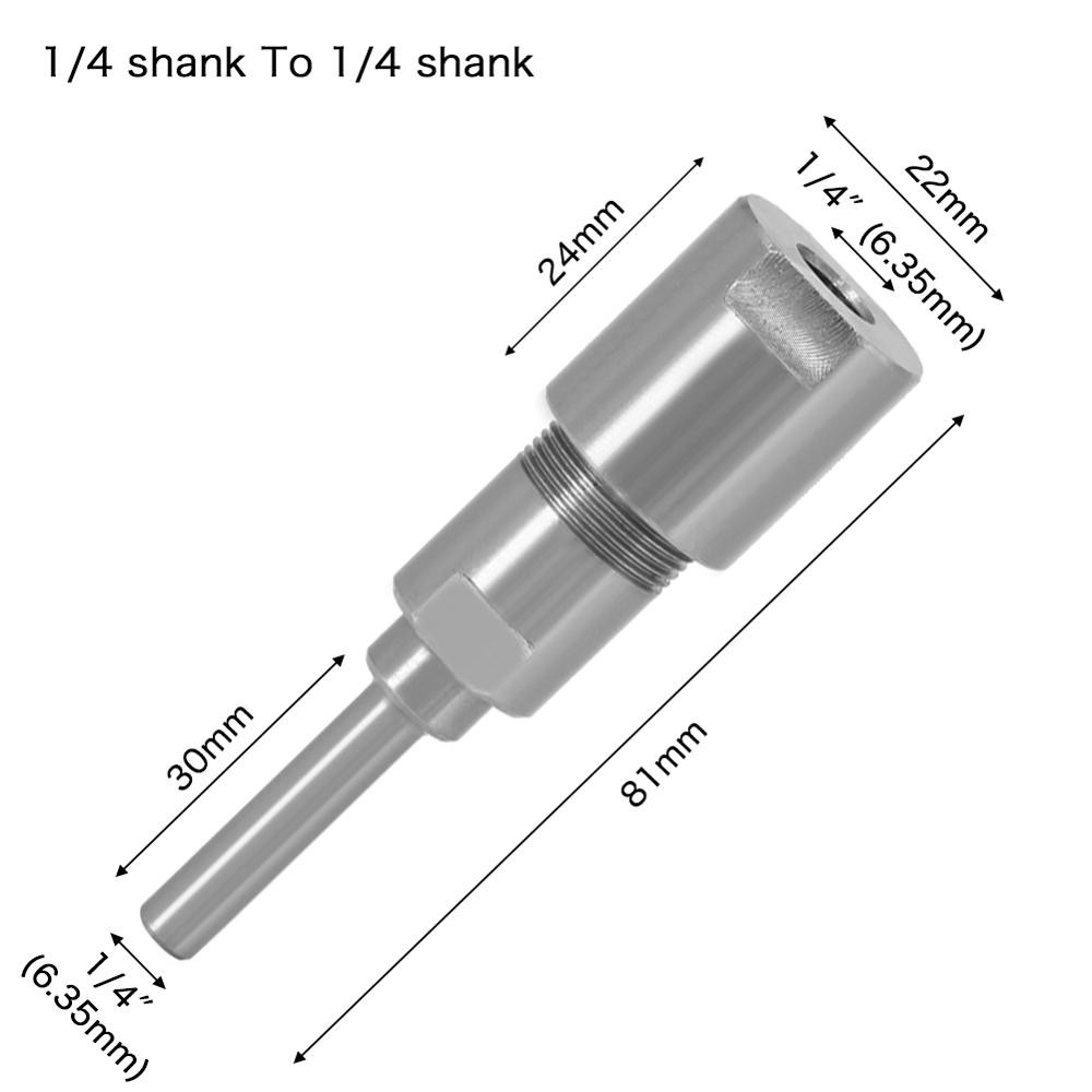 Binoax Router Bit Extension Rod Collet Drilling Machine Extension Milling Wood Cutting Machine 1/4(1/2) Inch 6/8/12mm Shank