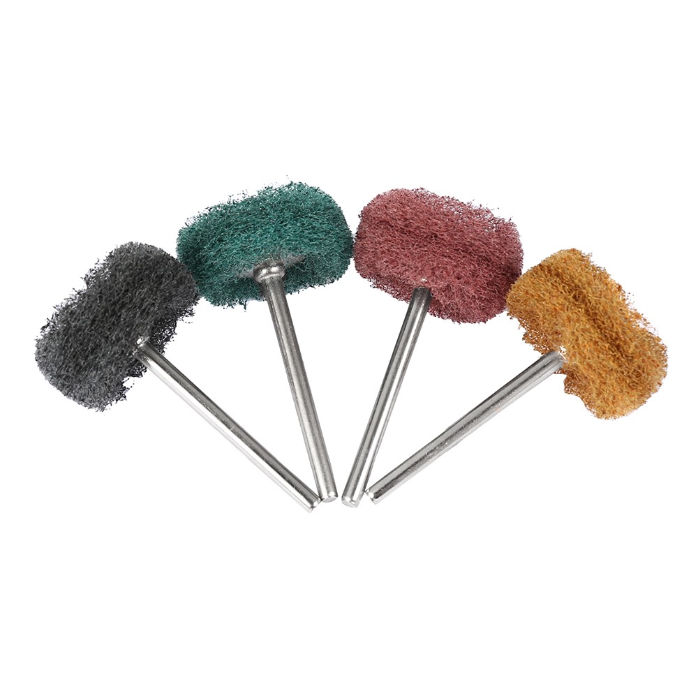 80pcs Mini Drill Abrasive Brush Nylon Buffing Polishing Wheel with 3mm Shank for Dremel Rotary Tool Accessories Set Dropshipping