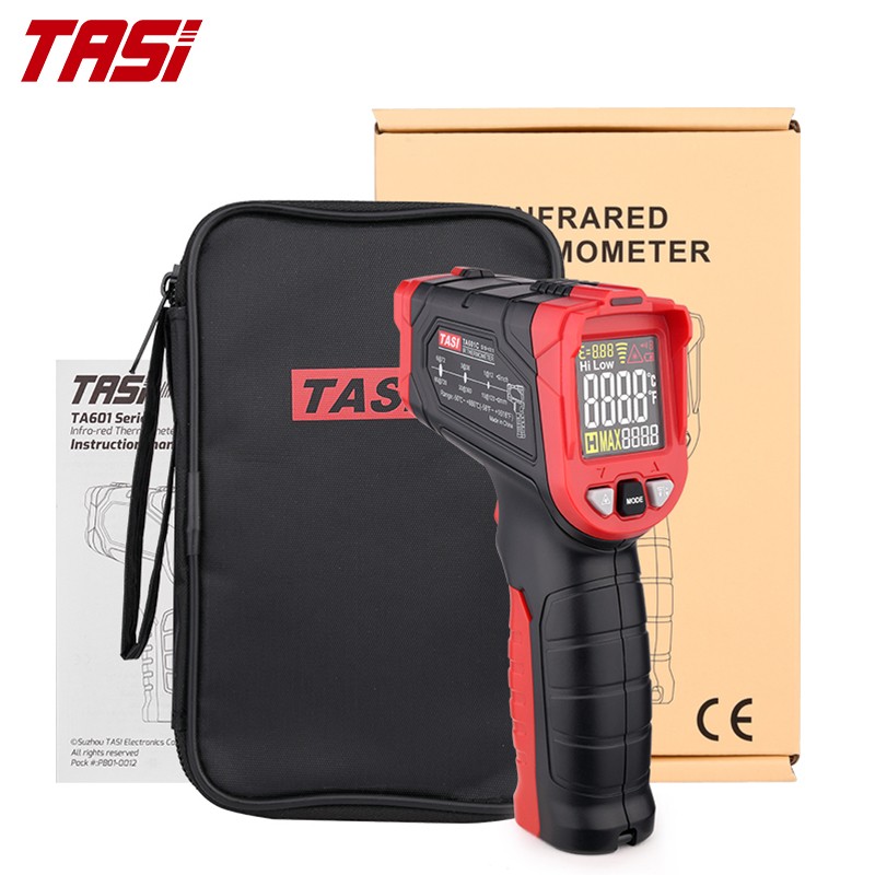 Digital Infrared Thermometer, LCD Display, Laser Measures Temperature and Humidity