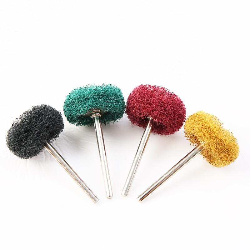 40pcs Scouring Brush Nylon Brush Abrasive Brush Fiber Grinding Sanding Head Buffing Polishing Wheel For Dremel Tools Accessories