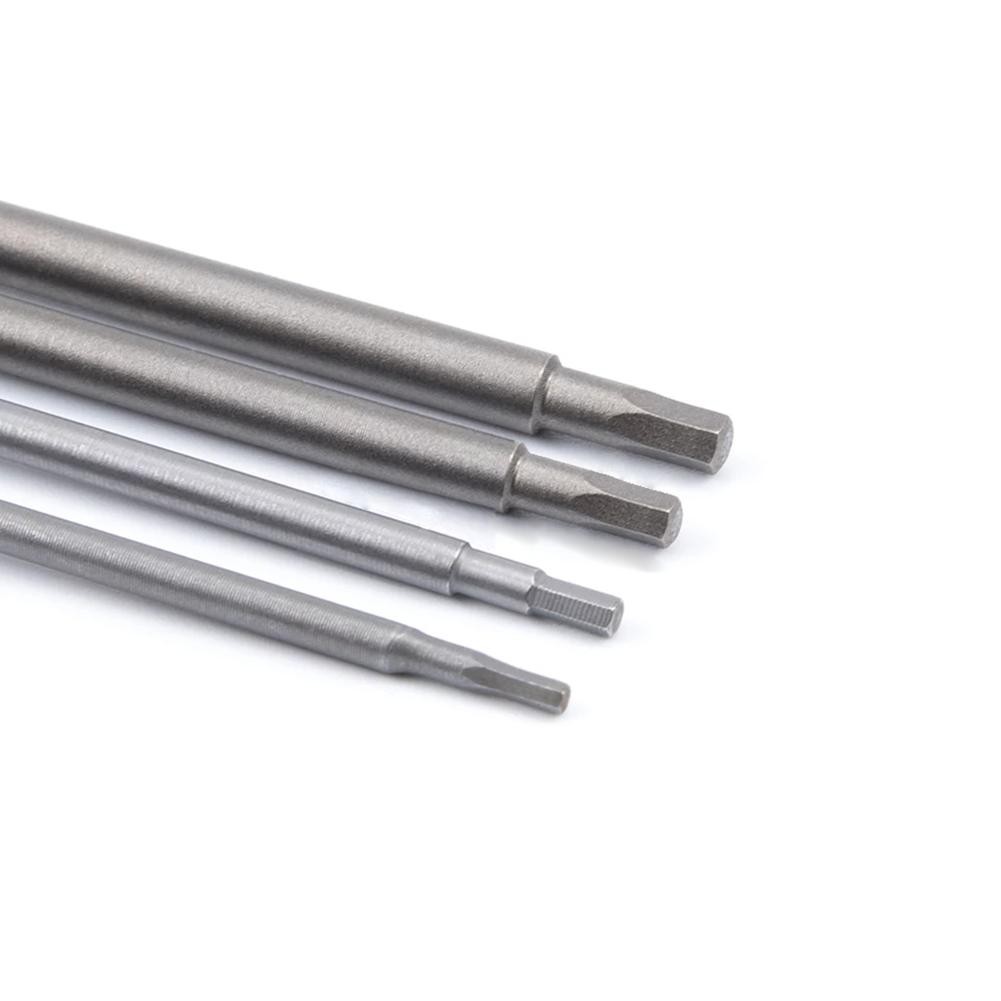 1/4pcs 100mm Hex Magnetic Screwdriver Bit Set Drill Bit Screwdriver Bit 1/4 Inch Hex Shank 1.5/2/2.5/3mm