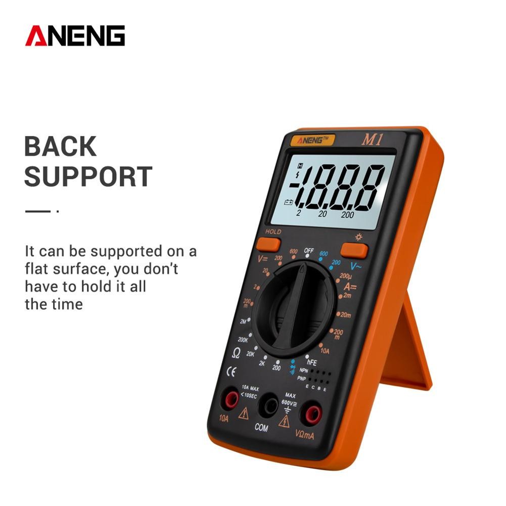 ANENG LCD Backlit Digital Multimeter Voltage/Current/Resistance/NCV Meter