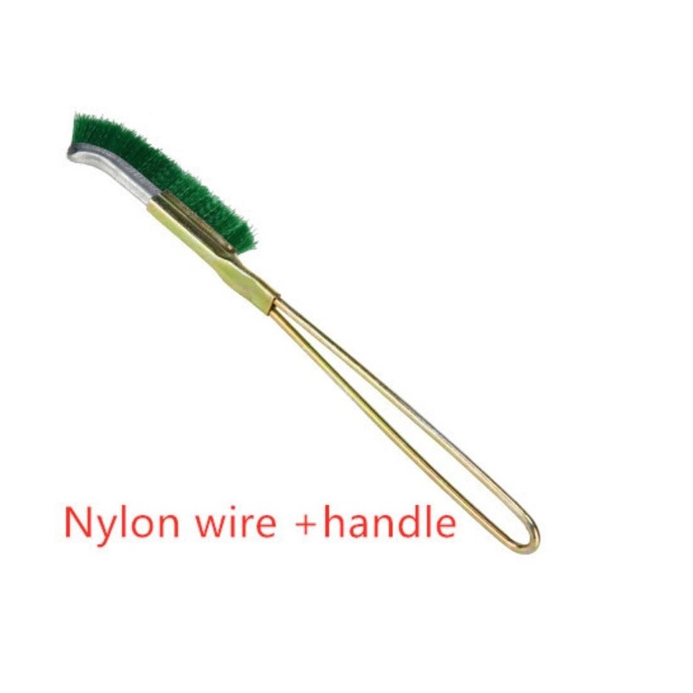 Stainless Wire Brush Copper Nylon Industrial Polishing Brush Detail Rust Removal Metal Household Cleaning Hand Tool Rust Removal