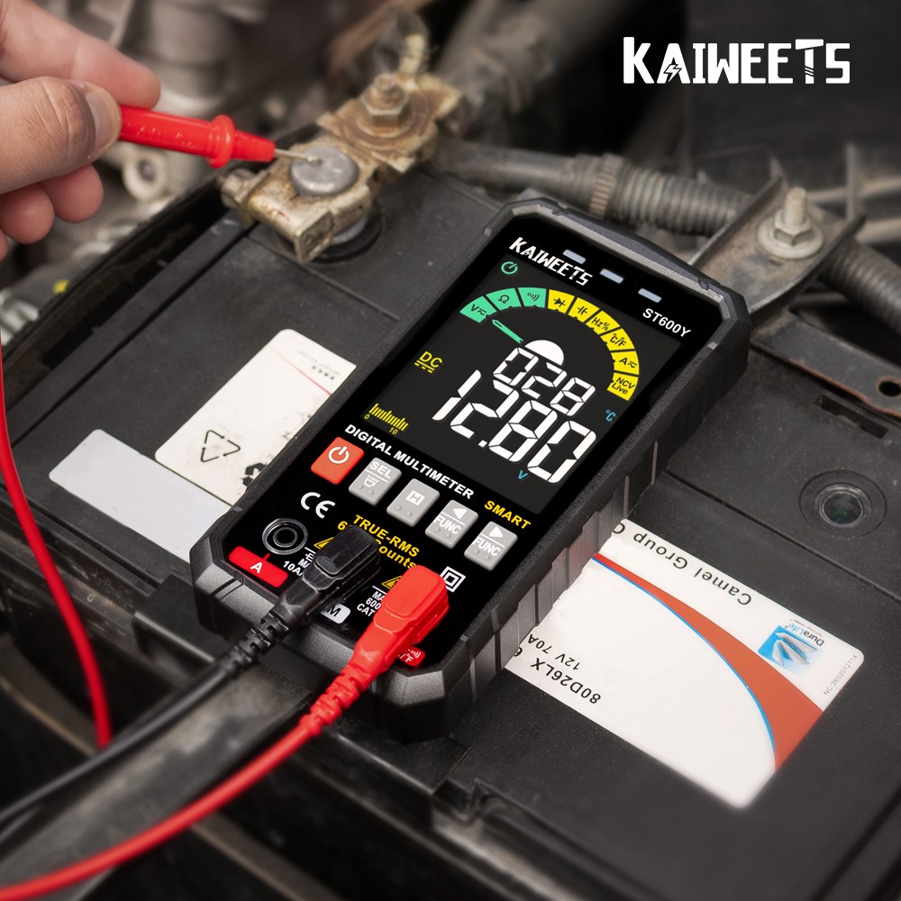 KAIWEETS ST600Y Ture RMS Digital Multimeter Intelligent Multimeter NCV Multimeter AC Voltage DC Capacitance Ohm Hz