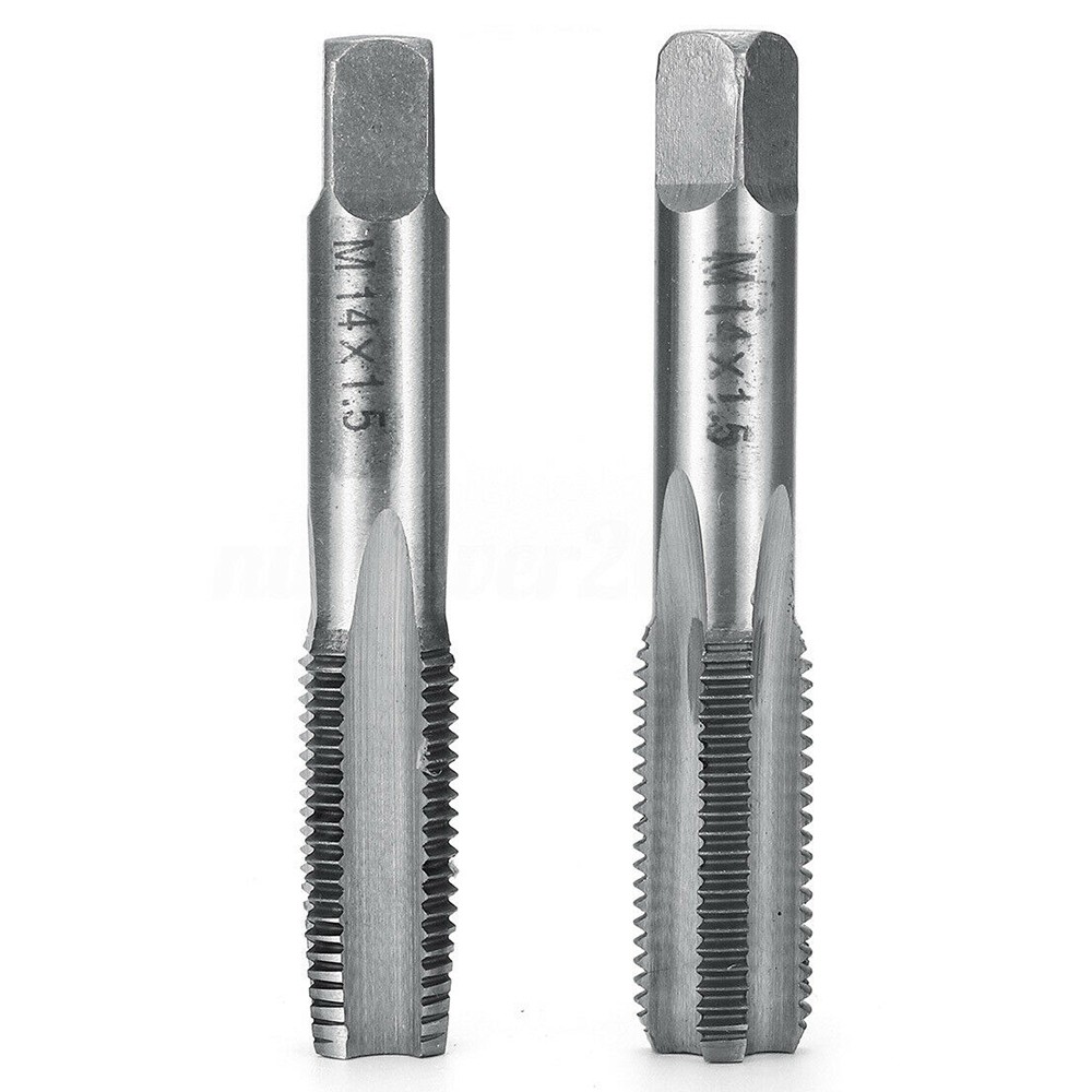 2pcs Hss Right Hand Tap Drill Hand Tools Screw Thread Metric Plug Taps M2 M3 M4 M5 M6 M8 M10 M12 M16 M20 M22 M24 M27 M30