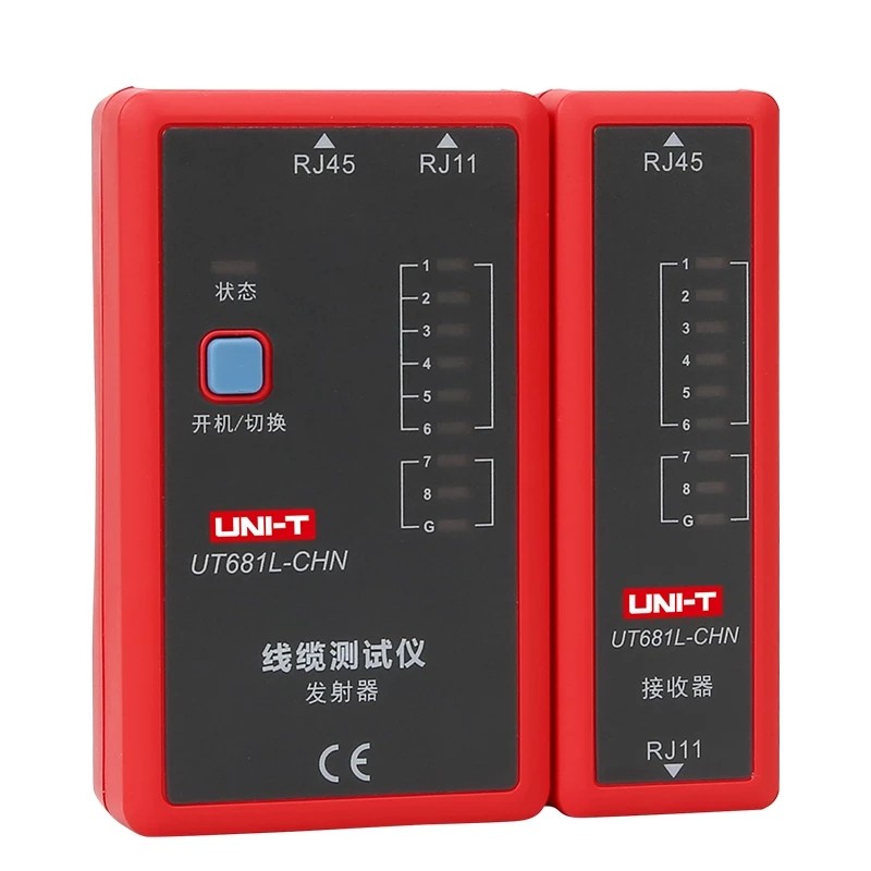 UNI-T UT681L HDMI كابل تستر المقتفي LAN السيارات شبكة LED تستر إيثرنت الهاتف BNC HDMI إصلاح أداة UT681C