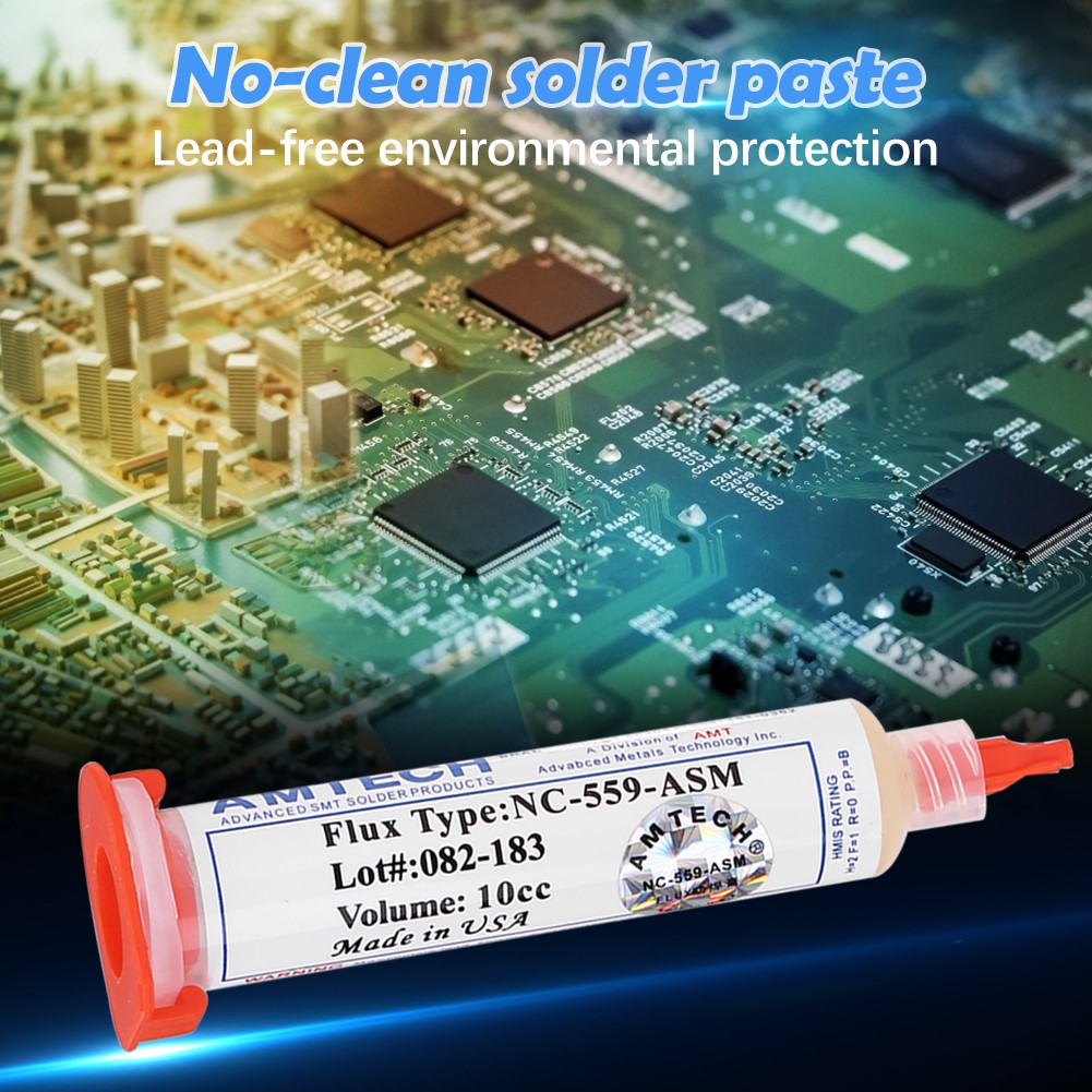 2pcs/lot Made in the USA! 10cc NC-559-ASM Flux Paste Lead Free Soldering Paste Soldering Flux 4pcs Needles