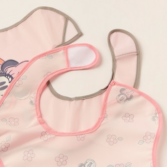 Disney Minnie Mouse Print Bib - Set of 2