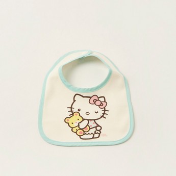 Disney Hello Kitty Print Bib with Snap Button Closure - Set of 6