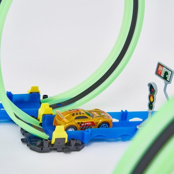 Tengleader Glow Power 49-Pieces Speed Track Racer Set