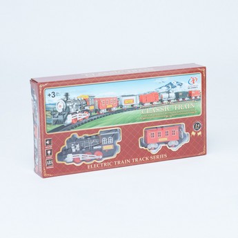 Classic Electric Train Playset with Light and Sound