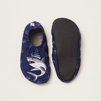 Slipstop Shark Print Slip-On