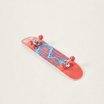 Street Runner Graphic Print Skateboard