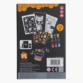 Tiger Tribe Glow Friends Neon Colouring Set