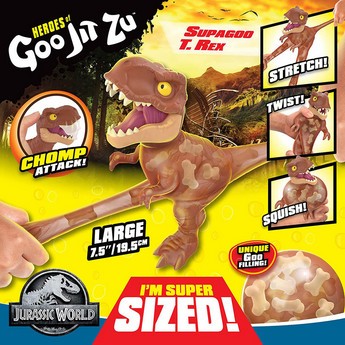 Goo Jit Zu Jurrasic World Supagoo T-Rex Gooey Figurine